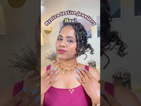 Myntra Diwali jewellery haul ❤️🪔#shorts #youtubeshorts #ytshorts #viral