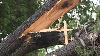 YouTube video thumbnail: Storm Rips Through Virginia Neighborhood