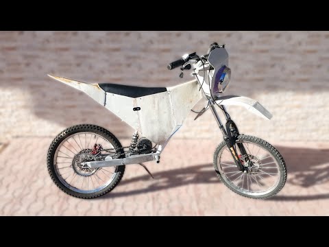 DIY Dirt e-Bike -- Making Plastic Cover Kit - PVC Borudan Kaput Yapımı