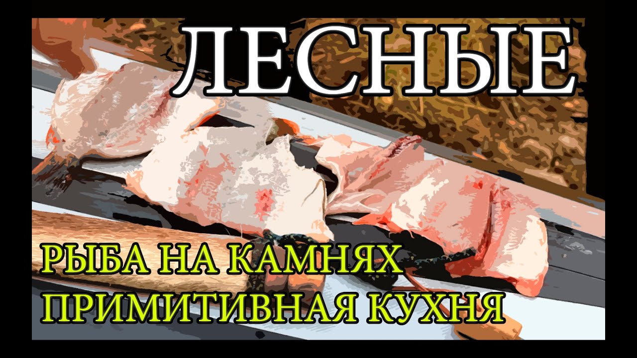 Дикая кухня - жареная рыба на камнях cooking fish with hot rocks