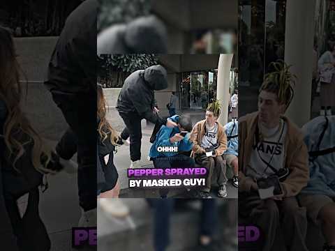 Masked Guy Pepper Sprayed Streamer! ​⁠@IcePoseidon