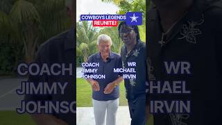 #COWBOYS GREATS REUNITE ✭ #LEGEND MICHAEL IRVIN & COACH JIMMY JOHNSON 🔥 88 Is Flying A Lot! 👀 #NFL