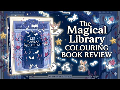 The Magical Library by Maria Trolle | Colouring Book Review