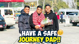Emotional Goodbye | Daddy lai Airport Xodna Gaye🥹