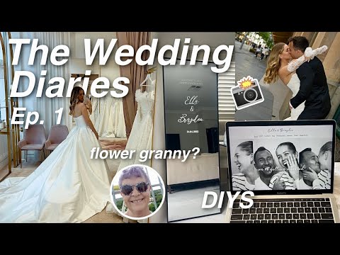 The Wedding Diaries Ep 1. | DIYS, engagement shoot & trying on wedding dresses!