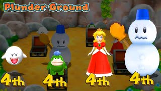 Mario Party 9 Step It Up - King Boo vs Spike vs Peach vs Snowman  ( Master Difficulty )