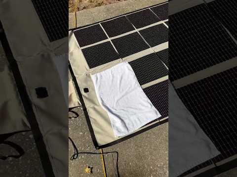 I Covered This PowerFilm Solar Panel With A Towel!