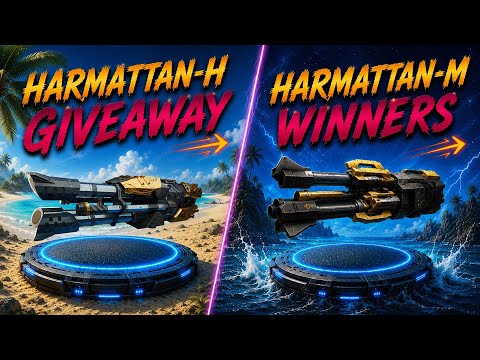 Giveaway 5 x  Harmattan-H weapons + Harmattan-M Winners announcement | War Robots [WR]