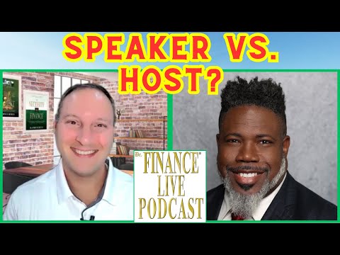 FINANCE HOST ASKS: How Important Is a GREAT SPEAKER to Have a Great Host? Delatorro McNeal Reveals