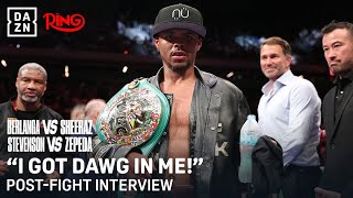 "I'M NOT NO PUPPY, I GOT DAWG IN ME!" | Shakur Stevenson Post-Fight Interview