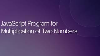 Multiplication of two nums