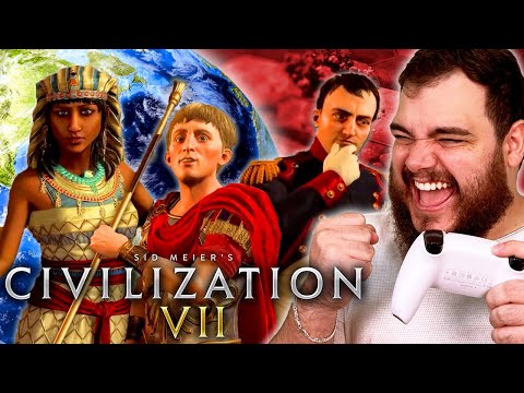 CIVILIZATION 7 - Gameplay explorando TODAS AS ERAS!