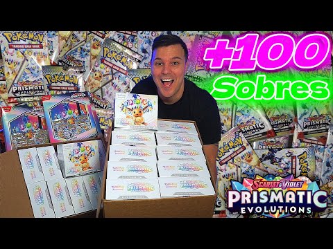 Abriendo +100 Sobres NUEVA Coleccion PRISMATIC EVOLUTIONS | MEGA Apertura de Cartas POKÉMON 2025