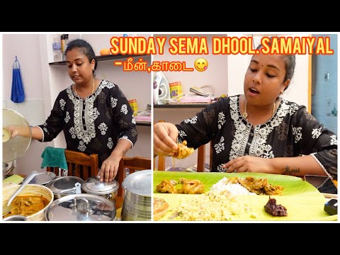 ஞாயிறு செம தூள் அசைவ சமையல்😋//sunday sema Dhool samaiyal🥳#lifestyle #food