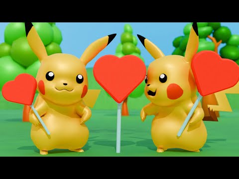 POKEMON Pikachu Valentine's day in Lego City - pokemon episode