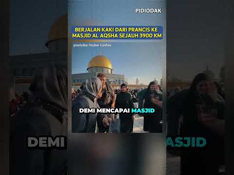 Muslim Prancis Berjalan Kaki 3900 Km Menuju AL Aqsha #palestine