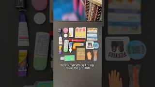 What’s in my festival bag? Everything, and it still all fits!     #whatsinmybag #stg #festies