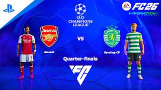 FC 26 - Arsenal vs. Sporting CP - Pertandingan Lengkap Liga Champions UEFA 25/26 | PS4 Pro