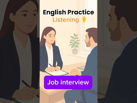 Job interview in English #englishlearning #jobinterview #esl #english