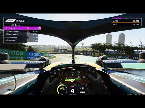 F1 25 - McLaren Formula 1 Team (Mercedes-AMG F1 M16) - Cockpit View Gameplay (PS5 UHD) [4K60FPS]