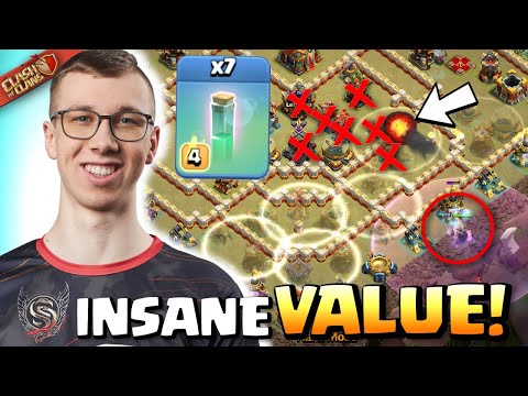 Einstein makes half this base INVISIBLE for INSANE FIREBALL VALUE! Clash of Clans