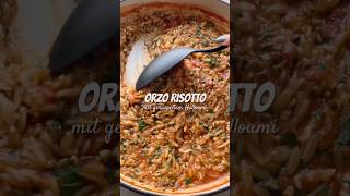 One Pot Orzo Risotto mit geraspeltem Halloumi (5 Zutaten Rezept) #halloumi #rezept #onepot