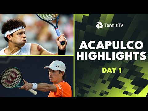 Shelton Takes On Evans; Fritz, De Minaur & More | Acapulco 2024 Day 1 Highlights