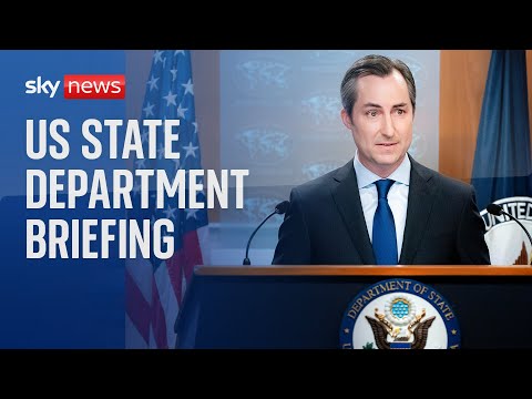 Watch live: US State Department news conference