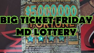 BIG TICKET FRIDAY 👀 MARYLAND LOTTERY 👻 #subscribe #sub #lottery