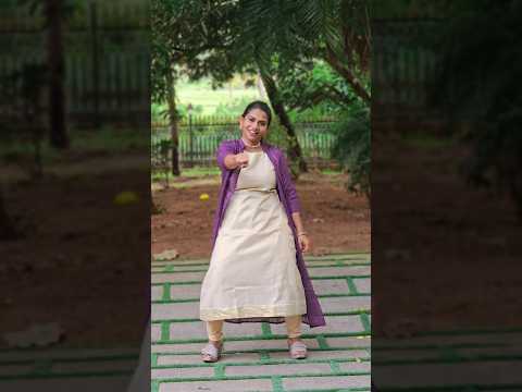 Onam Attire with Tissue Sleeveless Aline Kurti? with Hacoba Shrug: 2 colors Pastel green & Violet ??