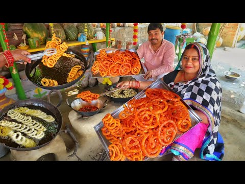 बिना किसी मेहनत के बनाए घर पर खूब सारी करारी जलेबी -Instant Jalebi /Crispy Jalebi