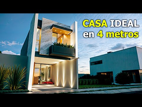 DISTRIBUCION IDEAL en CASA PEQUEÑA de 4x16m