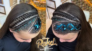 Peinado Con Tejido Corset/ Peinado Infantil Moda 2025/ Peinados Rakel