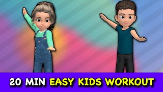 Easy Kids Workout: 20 Min Fun Beginner Exercises At Home!