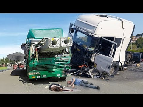 Extreme Dangerous Idiots Fastest Truck Car Bus Driving Fails, Heavy Equipment Machines Fails Working