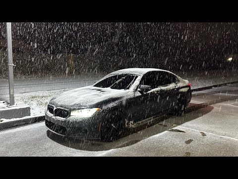 Drifting A M5 Comp In The SNOW