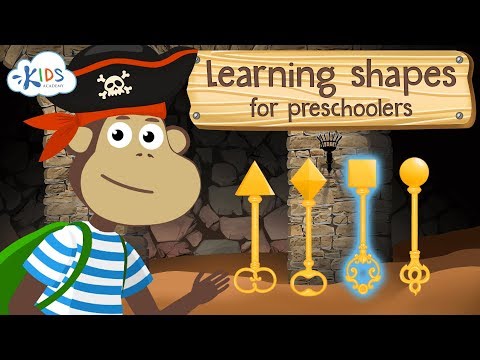 Learning shapes for kids - shapes for toddlers, preschoolers and kindergarten kids