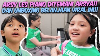 SELESAI TEMANIN ARSY LES PIANO!! ARSYA AJAK ARSY BELANJA MAINAN INI!!