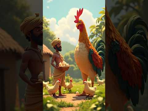 A Farmer and Big Chicken Beautiful Story #ai #cartoon #shorts #chicken