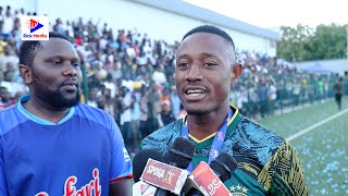HUYU hapa JUMA POPO mchezaji  wa YANGA aliyechukua TUZO YA uchezaji BORA/Aiyetokea KIBAHA