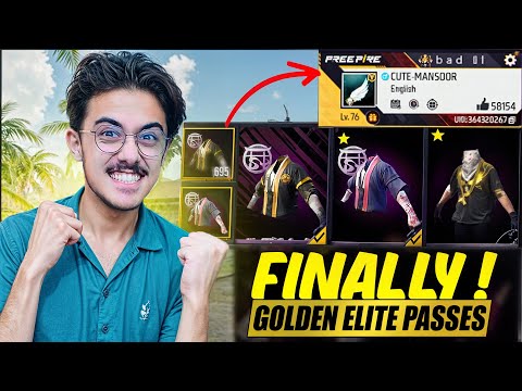Garena Gifted Me All Golden Elite Passes On My V Badge ID 😍