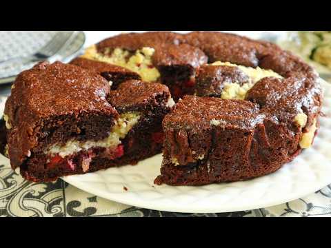 🍒Сделала по рецепту..а получилось в 100 раз Вкуснее! Шоколадный пирог » Вишневый Каприз» за 10 минут