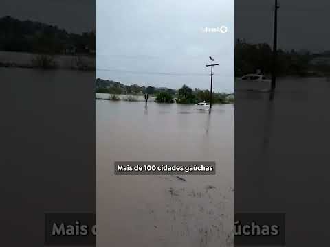 Os temporais que atingem o Rio Grande do Sul já deixaram dez mortos e 21 pessoas desaparecidas