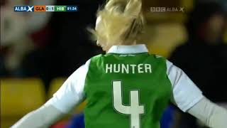 Fantastic Free Kick - Hibs Ladies - Siobhan Hunter - Scottish Cup Final - 26 November 2017