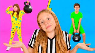 Nastya e o desafio familiar Meninos vs Meninas