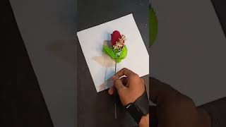 Portrait painting watercolours 🖌️ 🎨#shorts #onemillionaudition #valentine