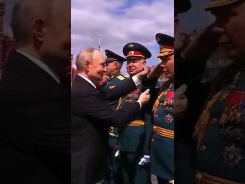 President Respects Senior Officers of The Russian Military #vladimirputin #moscow #respectshorts