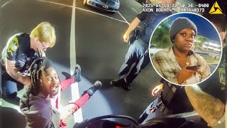 Couple Fights in the Street Until Police Step In