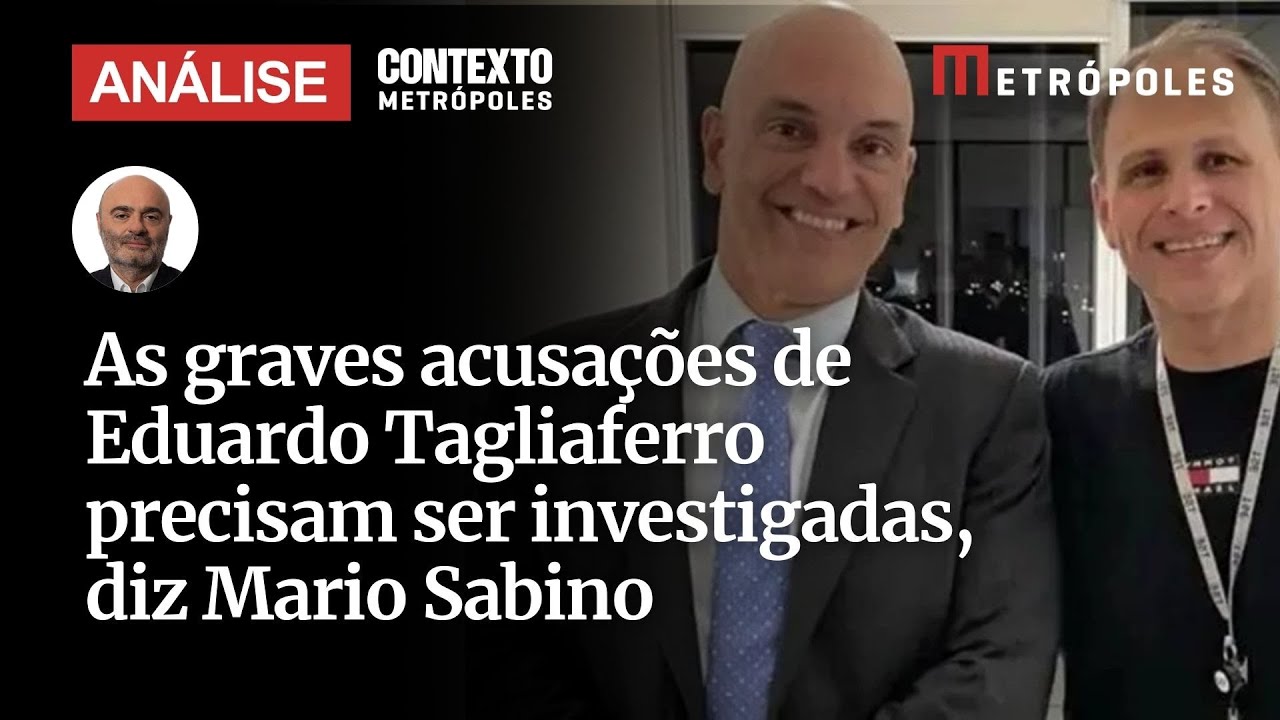 As graves acusações de Eduardo Tagliaferro precisam ser investigadas diz Mario Sabino