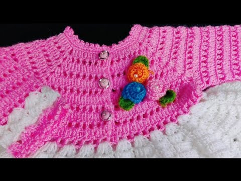 Crochet Baby Frock/घेर वाली सुंदर फ्रॉक(part 2)